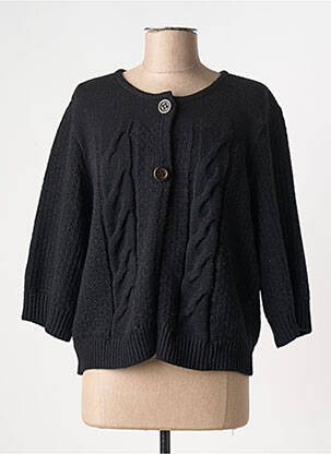 Gilet manches longues noir DUGER pour femme