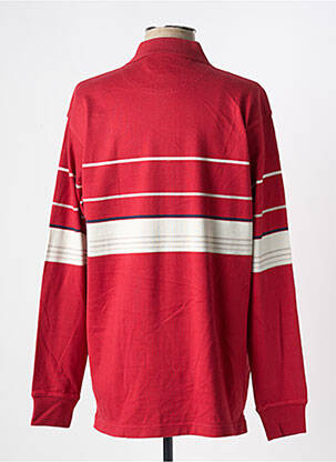 Polo manches longues manches longues rouge ALLONA homme