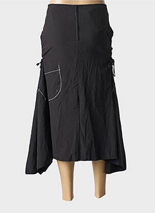 Jupe mi-longue coupe évasée noir FRANSTYLE femme