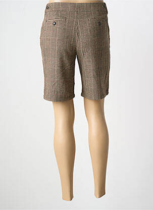 Bermuda fermeture zippée sous rabat avec crochet marron VUE SUR MER femme