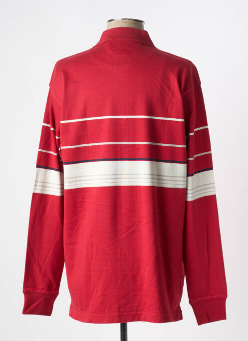 Polo manches longues manches longues rouge ALLONA homme