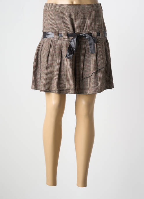 Jupe courte marron VUE SUR MER pour femme