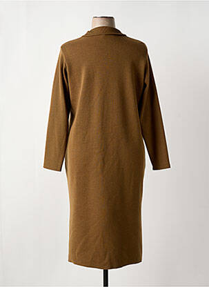 Gilet manches longues stretch marron DUGER femme