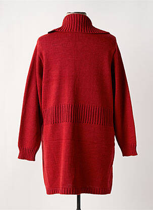 Gilet manches longues stretch rouge DUGER femme