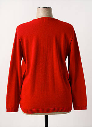 Gilet manches longues stretch rouge DUGER femme
