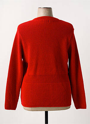 Gilet manches longues stretch rouge DUGER femme