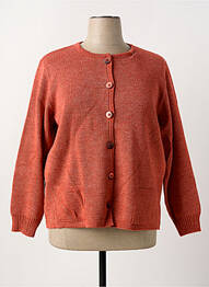 Gilet manches longues stretch orange DUGER femme