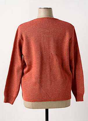 Gilet manches longues stretch orange DUGER femme