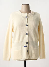 Gilet manches longues stretch beige DUGER femme