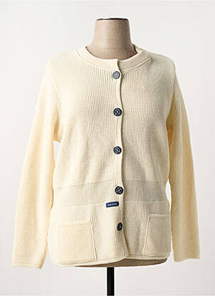 Gilet manches longues stretch beige DUGER femme