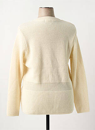 Gilet manches longues stretch beige DUGER femme