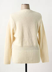 Gilet manches longues beige DUGER pour femme seconde vue