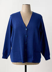 Gilet manches longues bleu DUGER pour femme seconde vue