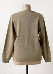 Gilet manches longues marron DUGER pour femme seconde vue