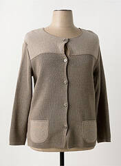 Gilet manches longues marron DUGER pour femme seconde vue