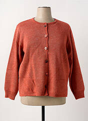 Gilet manches longues orange DUGER pour femme seconde vue