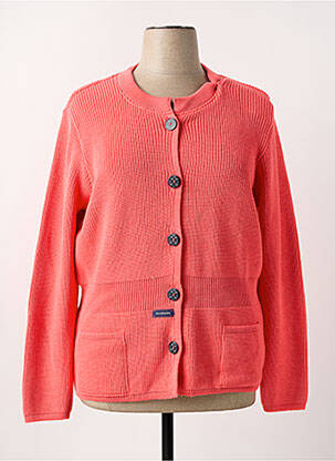 Gilet manches longues orange DUGER pour femme