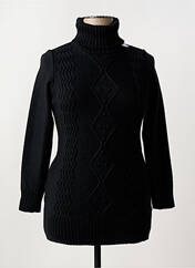 Pull col roulé noir DUGER pour femme seconde vue