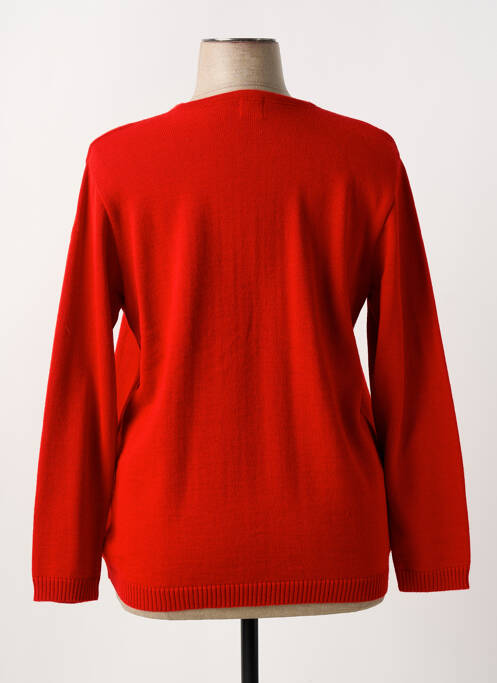 Gilet manches longues stretch rouge DUGER femme
