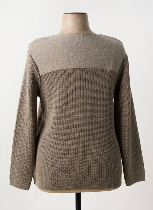 Gilet manches longues marron DUGER pour femme