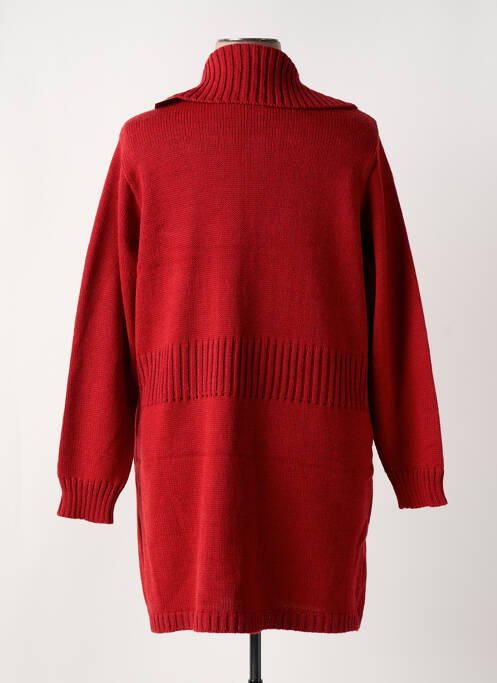 Gilet manches longues rouge DUGER pour femme