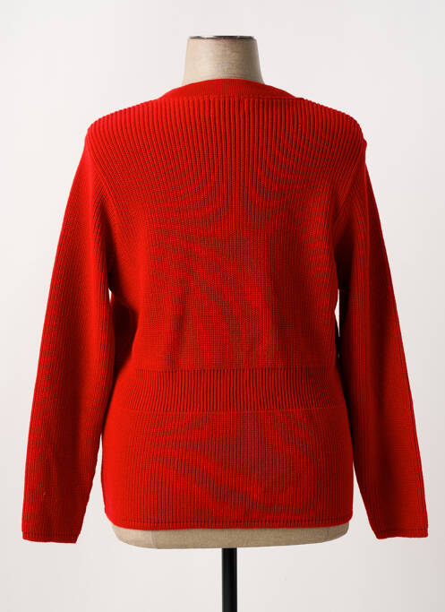 Gilet manches longues rouge DUGER pour femme