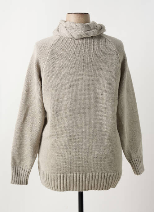 Pull col roulé gris DUGER pour femme