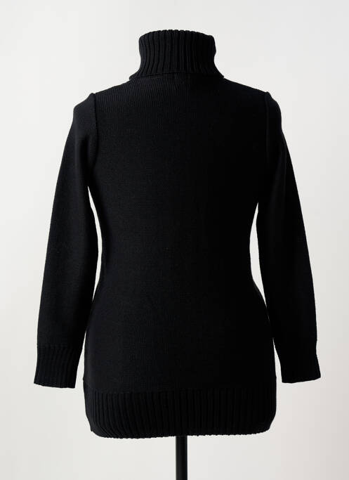 Pull col roulé noir DUGER pour femme