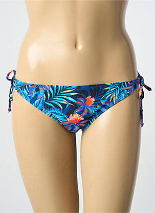 Bas de maillot de bain imprimé tie and dye bikini bleu SUN PROJECT femme