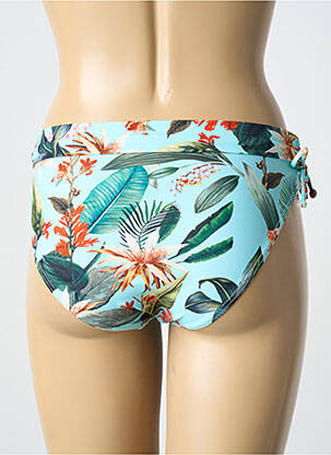 Bas de maillot de bain imprimé tie and dye culotte bleu LAGON BLEU femme