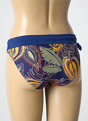 Bas de maillot de bain imprimé fantaisie culotte bleu LAGON BLEU femme