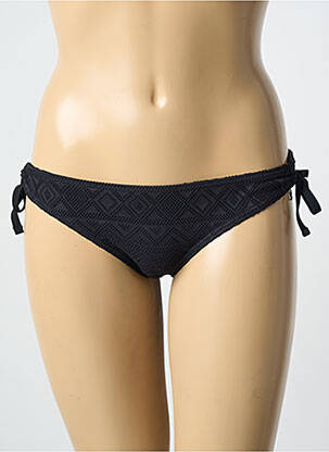 Bas de maillot de bain fermeture liens à nouer bikini noir DAG ADOM femme