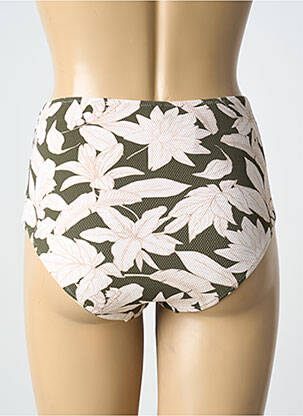 Bas de maillot de bain imprimé fleurs culotte beige YSABEL MORA femme
