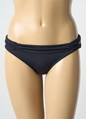 Bas de maillot de bain effet matière satinée culotte noir MISS CARAÏBES femme