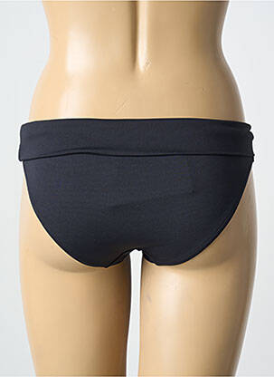 Bas de maillot de bain effet matière satinée culotte noir MISS CARAÏBES femme