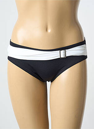 Bas de maillot de bain effet matière satinée culotte noir SUN PLAYA femme