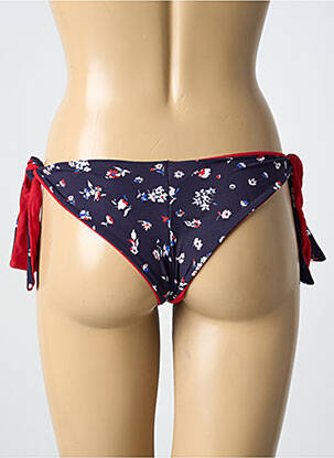 Bas de maillot de bain imprimé fleurs bikini bleu YSABEL MORA femme