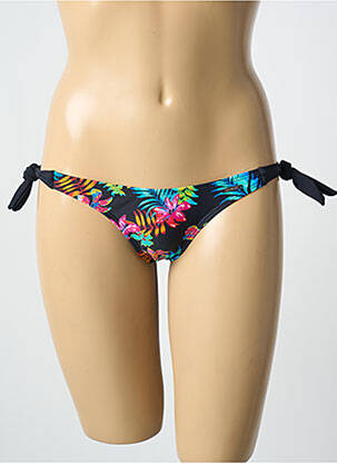 Bas de maillot de bain imprimé tie and dye bikini noir SUN PROJECT femme