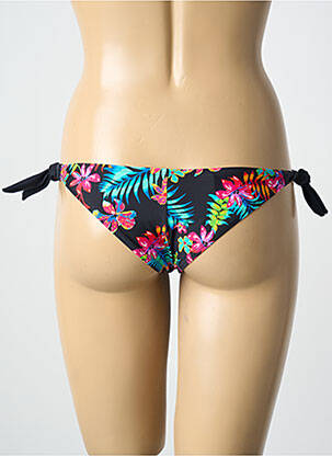 Bas de maillot de bain imprimé tie and dye bikini noir SUN PROJECT femme