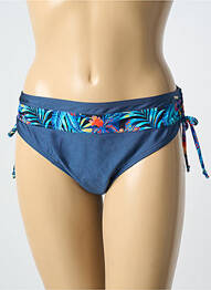 Bas de maillot de bain tissage satiné culotte bleu SUN PROJECT femme