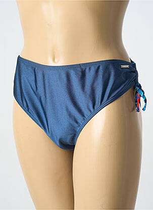 Bas de maillot de bain tissage satiné culotte bleu SUN PROJECT femme