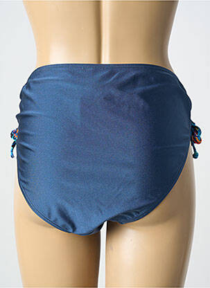 Bas de maillot de bain tissage satiné culotte bleu SUN PROJECT femme