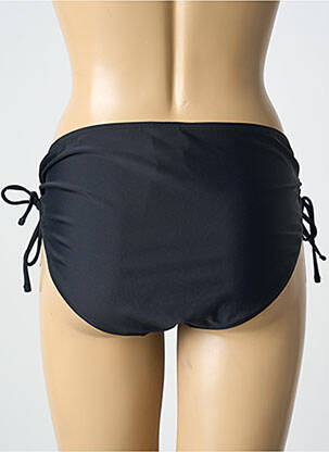 Bas de maillot de bain tissage satiné culotte noir DAG ADOM femme