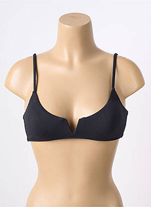 Haut de maillot de bain stretch haut soutien-gorge avec mousse de rembourrage amovible noir YSABEL MORA femme