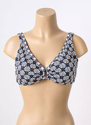 Haut de maillot de bain haut soutien-gorge moulé haut soutien-gorge moulé bleu JESSY BEACHWEAR femme
