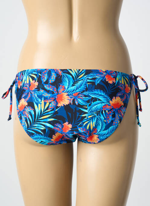 Bas de maillot de bain imprimé tie and dye bikini bleu SUN PROJECT femme