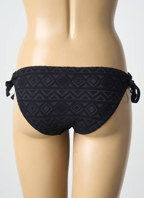 Bas de maillot de bain fermeture liens à nouer bikini noir DAG ADOM femme