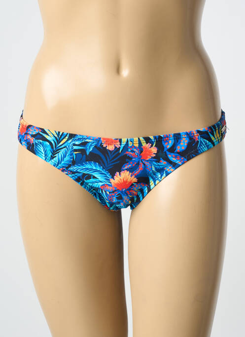 Bas de maillot de bain tissage satiné culotte bleu SUN PROJECT femme
