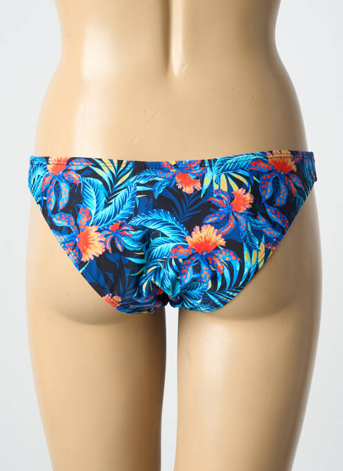 Bas de maillot de bain tissage satiné culotte bleu SUN PROJECT femme