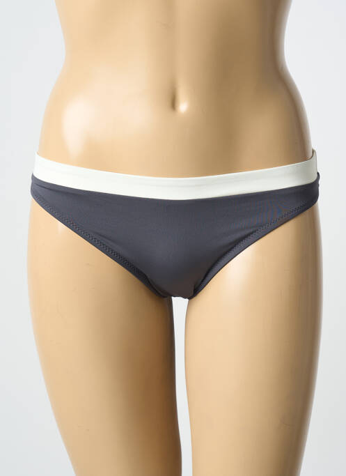 Bas de maillot de bain effet matière satinée culotte gris JESSY BEACHWEAR femme